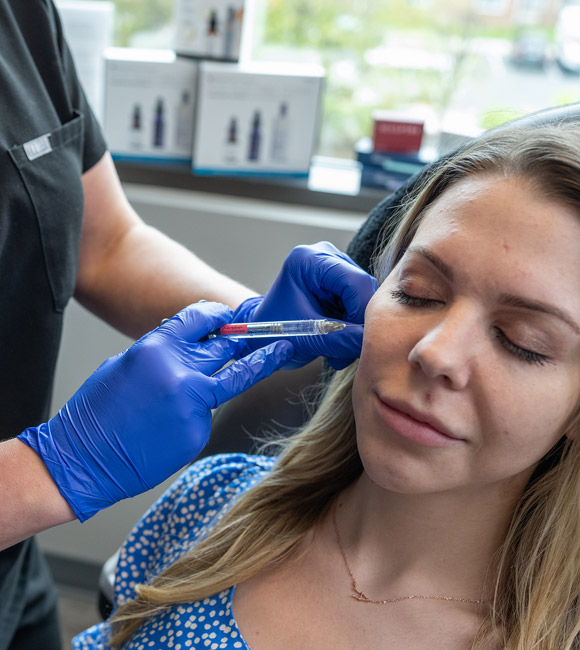 patient getting botox